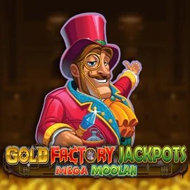 Play the Gold Factory Jackpots Mega Moolah slot by Aurum Signature Studios on Winplace Casino