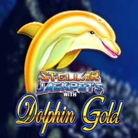 Official Jackpots logo: Dolphin Gold with Stellar Jackpots by Lightning Box Game at Winplace Casino